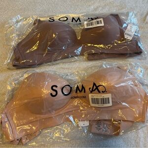 Soma Size 38B Bra Luxe Wireless Bra Lace Back Lot